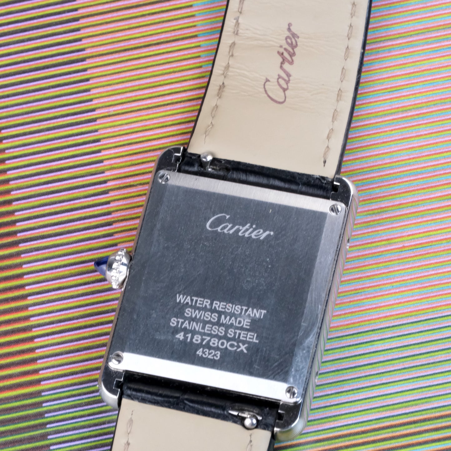 Cartier Tank Must Black WSTA0072, box and warranty