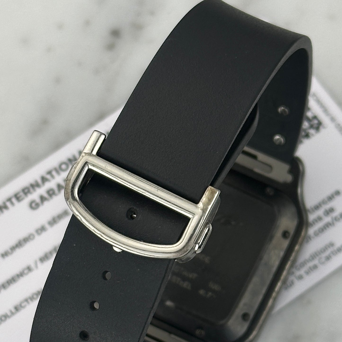 2020 Cartier Santos de Cartier Steel/ADLC Black | WSSA0039 | Full Set