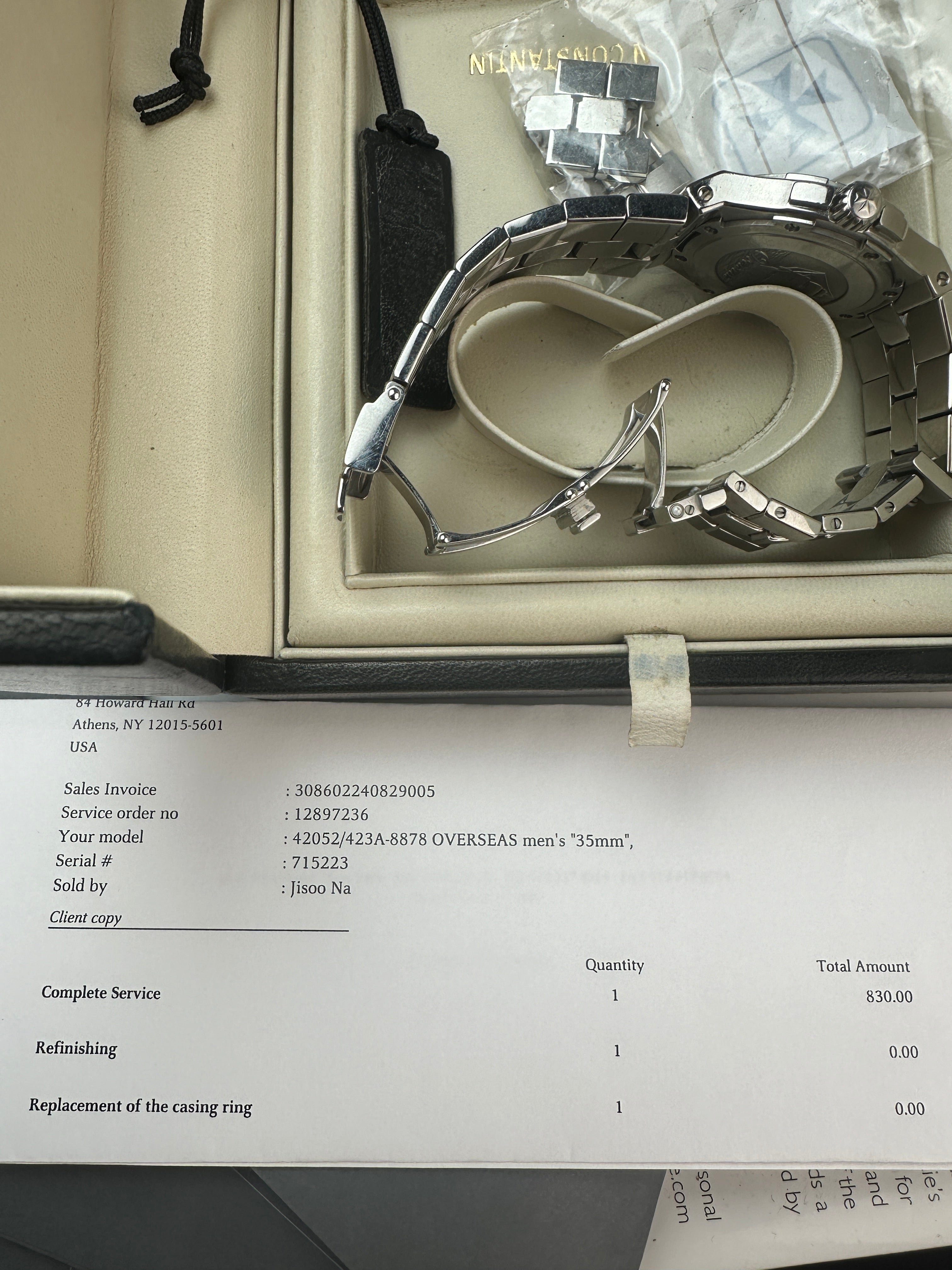 Late 90's/Early 2000's Vacheron Constantin Overseas 42052/423A
