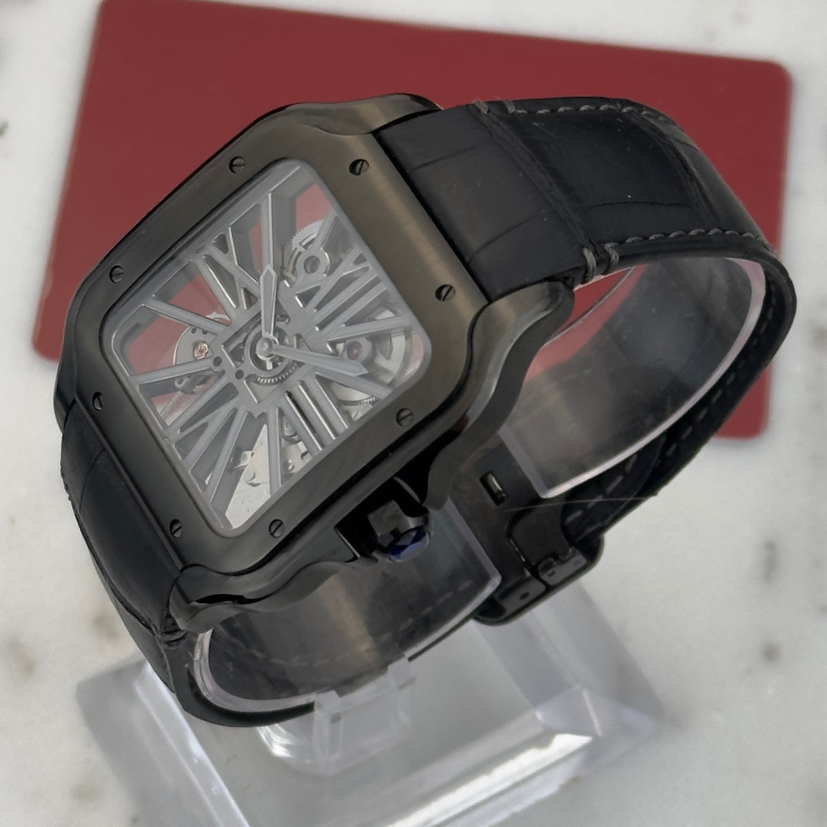 2022 Cartier Santos de Cartier Skeleton ADLC "Noctambule" | WHSA0009 | Full Set
