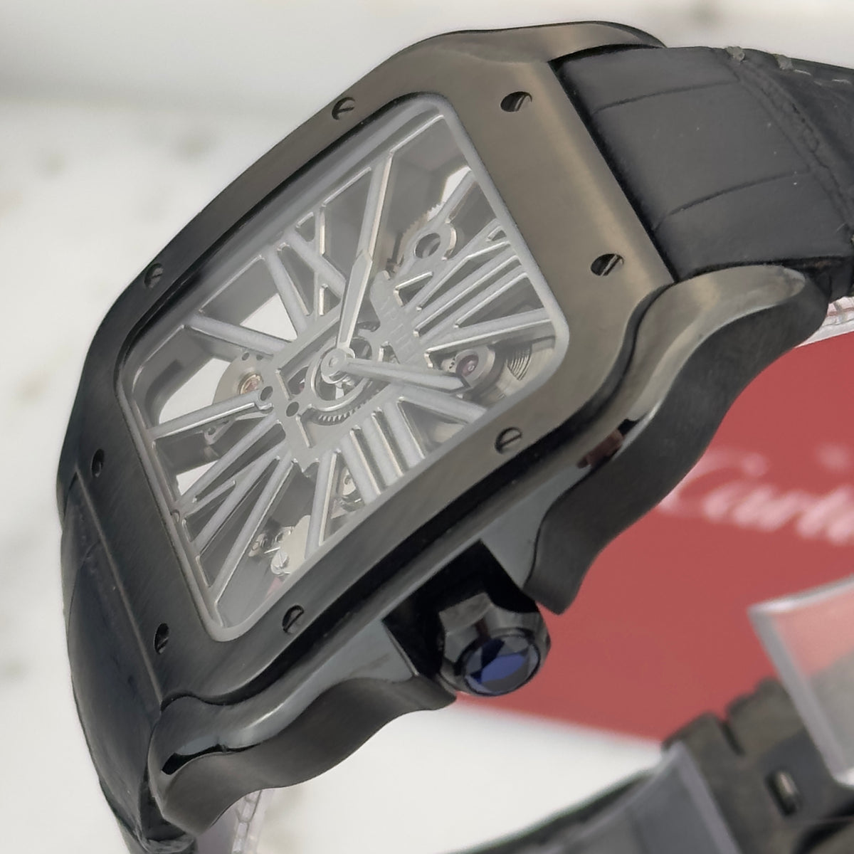2022 Cartier Santos de Cartier Skeleton ADLC "Noctambule" | WHSA0009 | Full Set