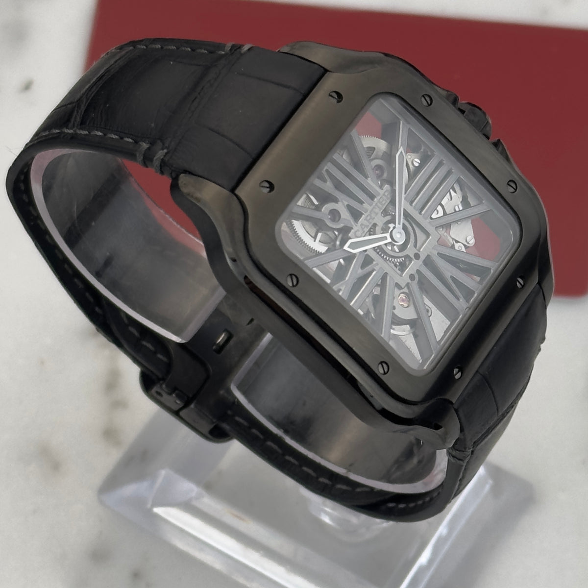 2022 Cartier Santos de Cartier Skeleton ADLC "Noctambule" | WHSA0009 | Full Set