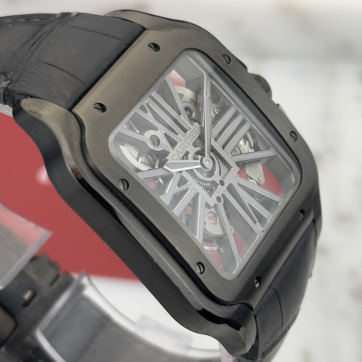 2022 Cartier Santos de Cartier Skeleton ADLC "Noctambule" | WHSA0009 | Full Set