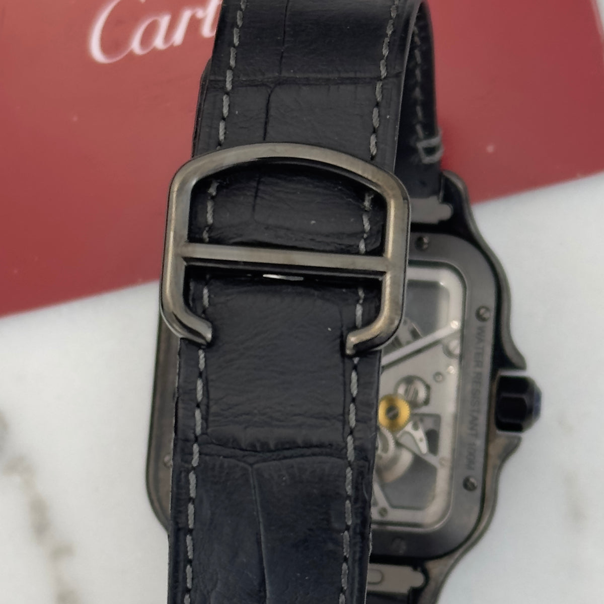 2022 Cartier Santos de Cartier Skeleton ADLC "Noctambule" | WHSA0009 | Full Set