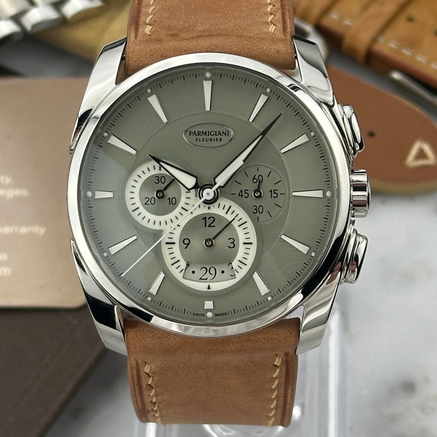 2023 Parmigiani Fleurier 2023 Tonda Metrographe Green | PFC274-0005600-B33002 | Full Set, Boutique Exclusive