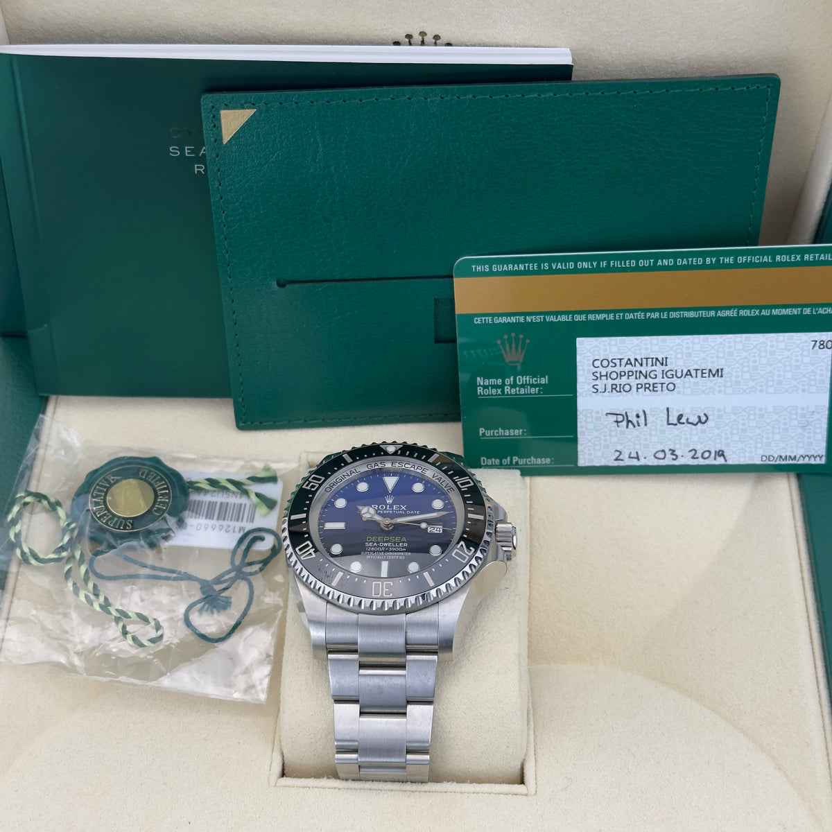 2019 Rolex Sea Dweller Deepsea James Cameron | 126660 | Box & Papers