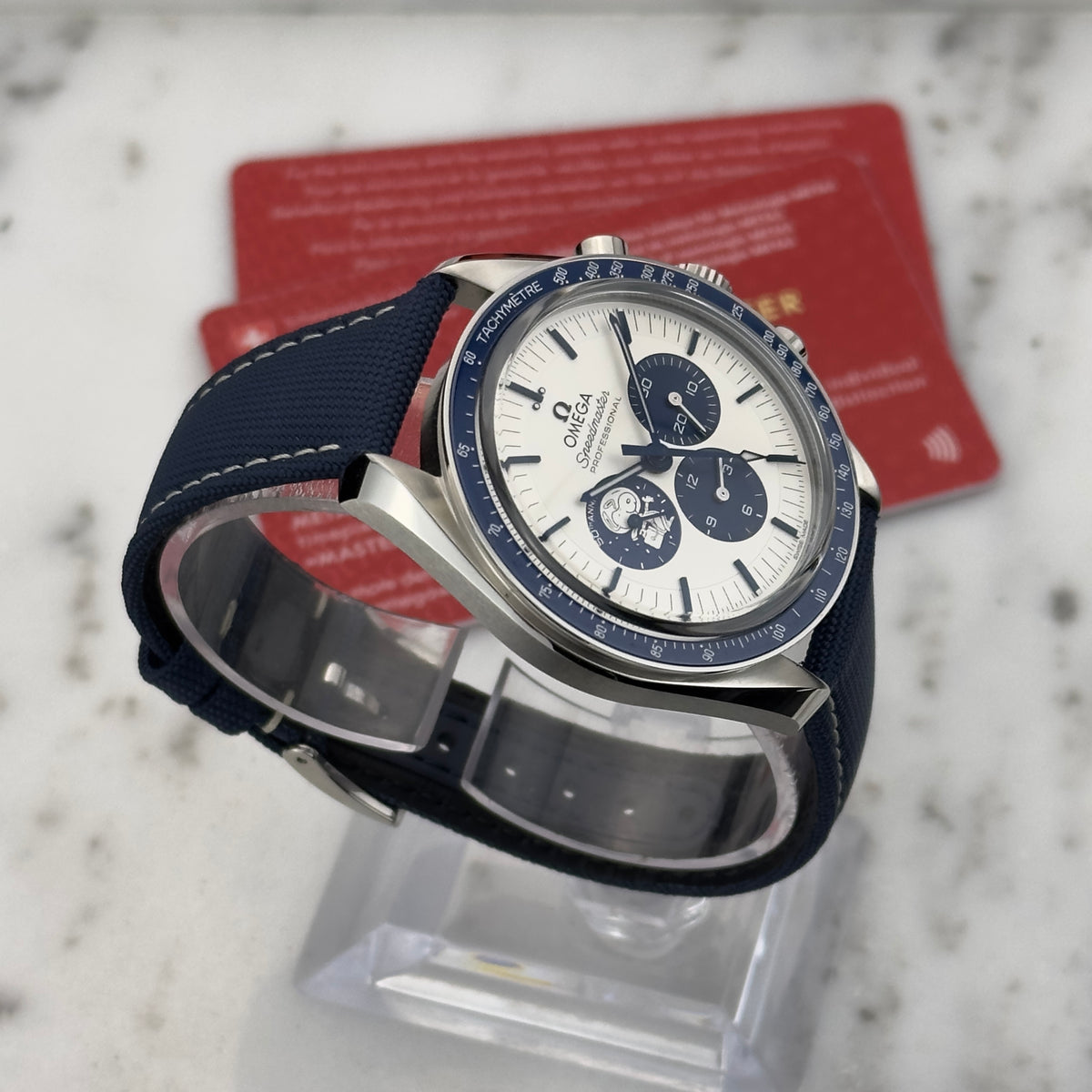 2026 Omega Speedmaster "Silver Snoopy Award" 50th Anniversary | 310.32.42.50.02.001 | Box & Papers