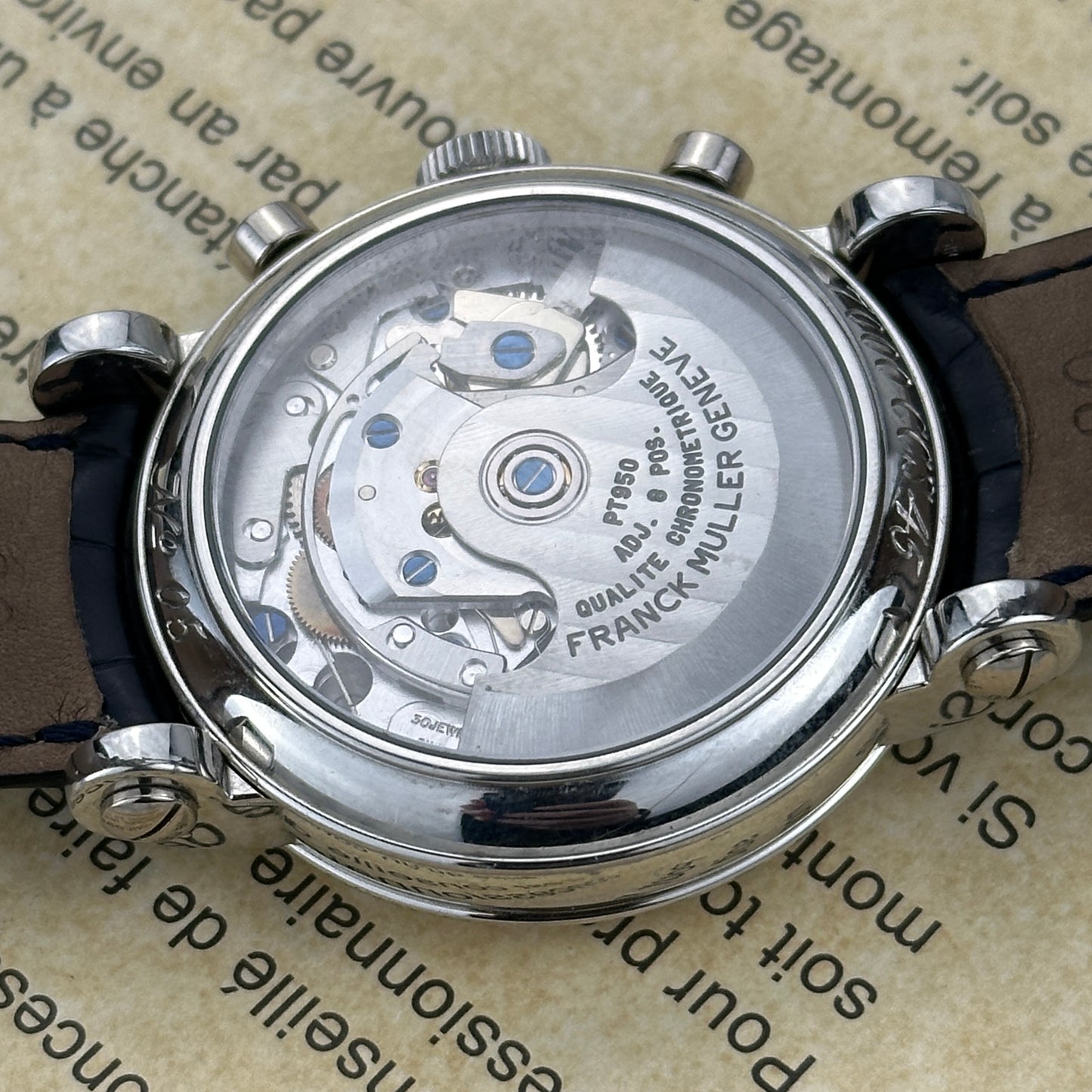 2004 Franck Muller Platinum Chronograph | 7000 CC S45 | Box and Papers