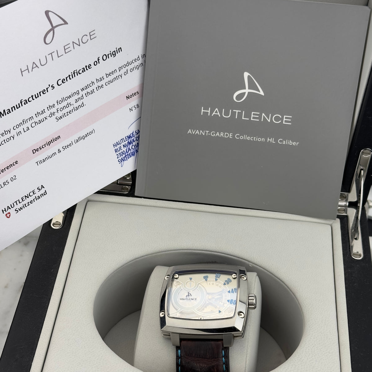 C. 2012 Hautlence Avant-Garde Jump Hour Retrograde | HLRS 02 | Box & Papers