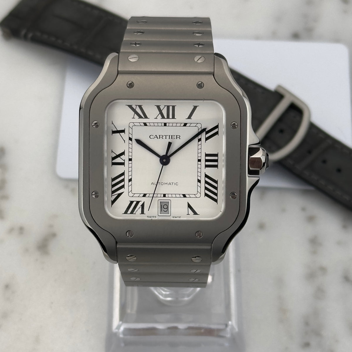 2026 Cartier Santos de Cartier Large Titanium | WSSA0089 | Box & Papers