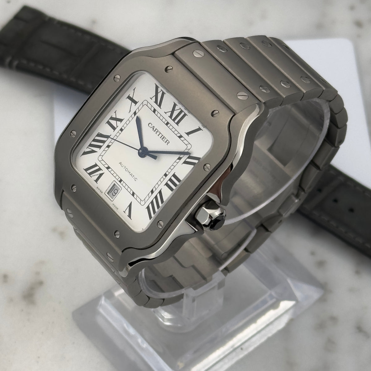 2026 Cartier Santos de Cartier Large Titanium | WSSA0089 | Box & Papers