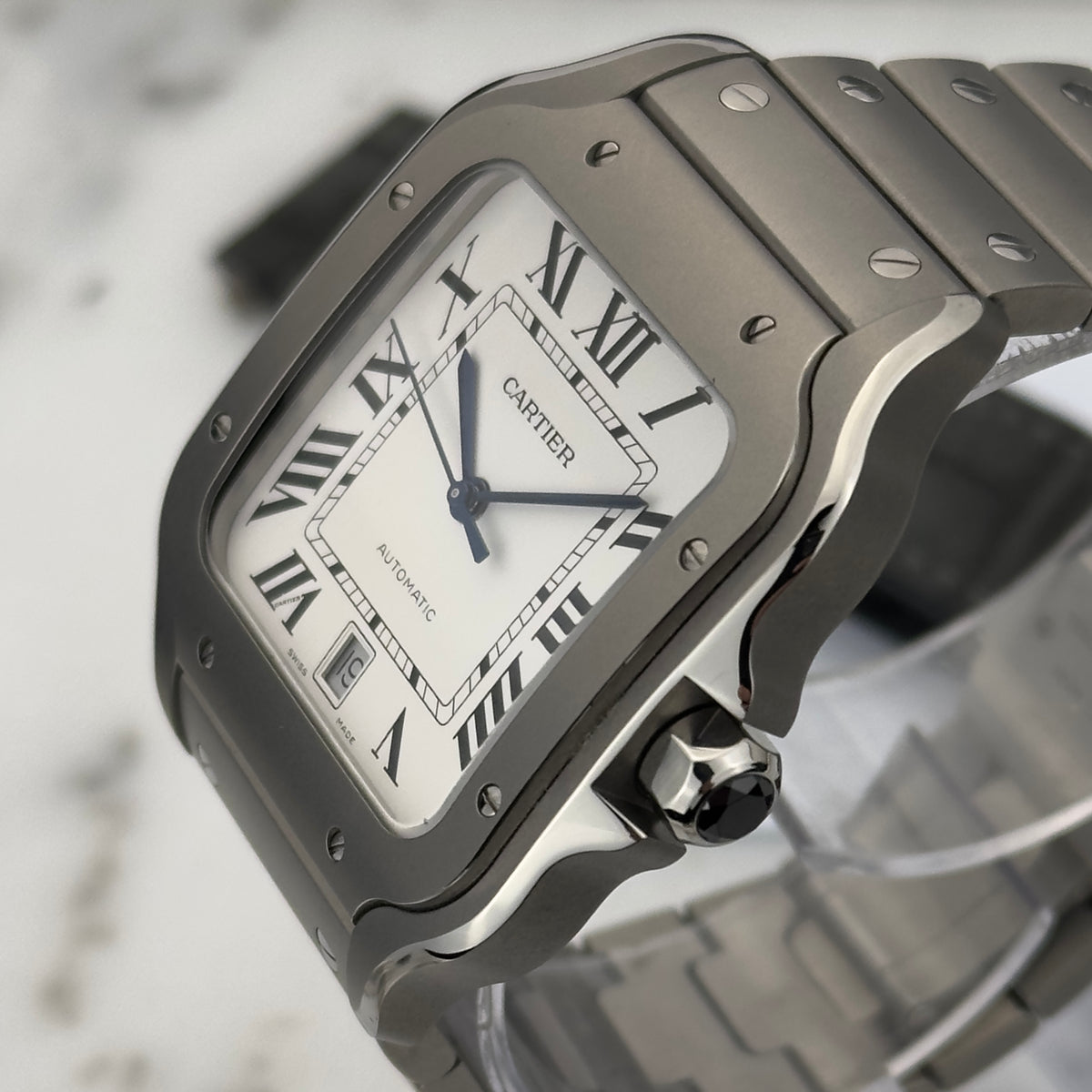 2026 Cartier Santos de Cartier Large Titanium | WSSA0089 | Box & Papers