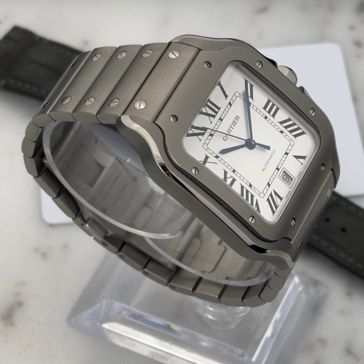 2026 Cartier Santos de Cartier Large Titanium | WSSA0089 | Box & Papers