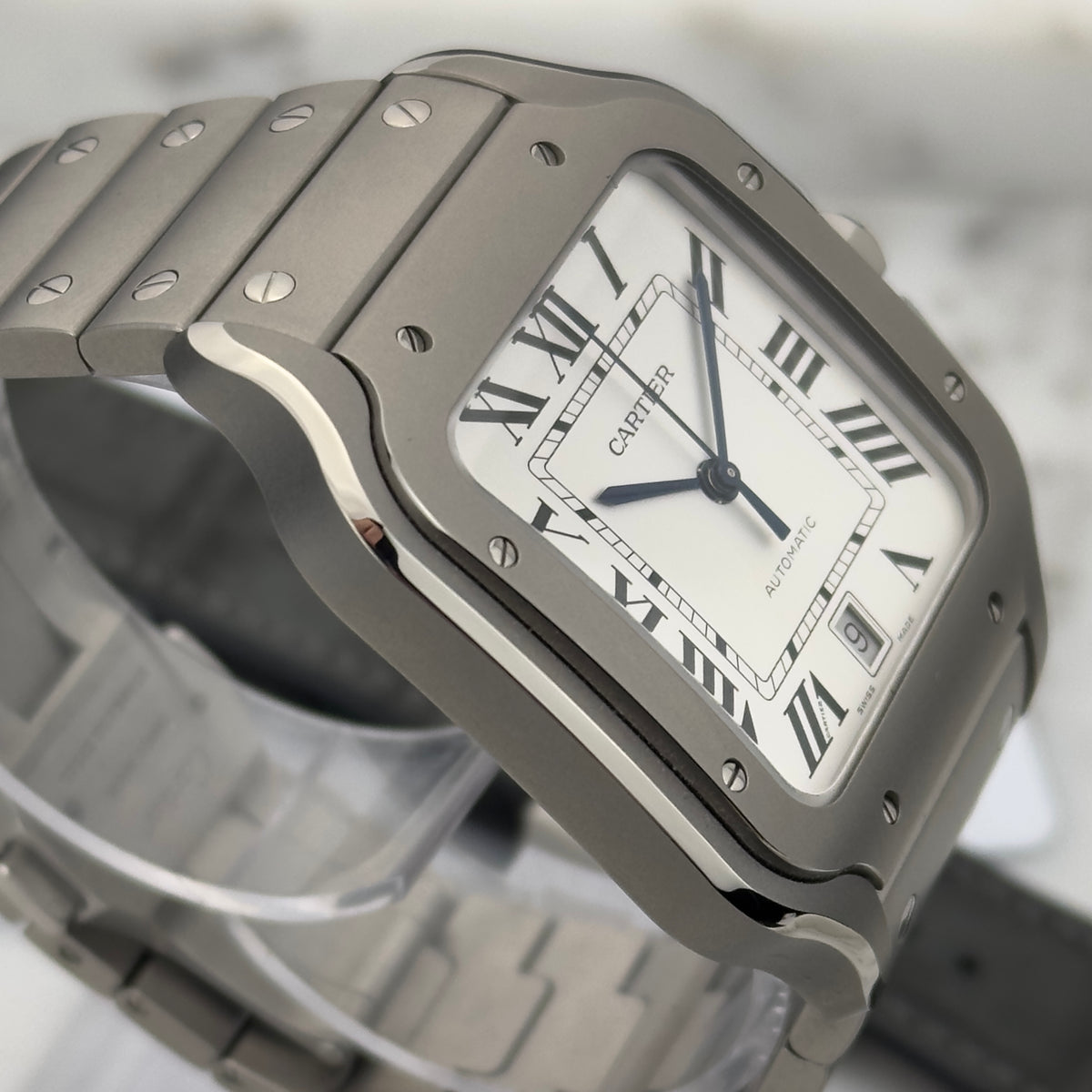 2026 Cartier Santos de Cartier Large Titanium | WSSA0089 | Box & Papers