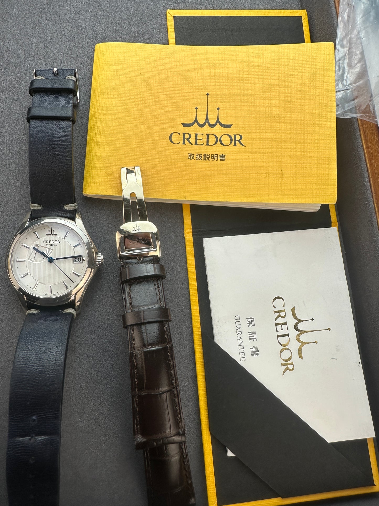 2003 Credor GBLH999 White Gold Early Spring Drive with Original Papers