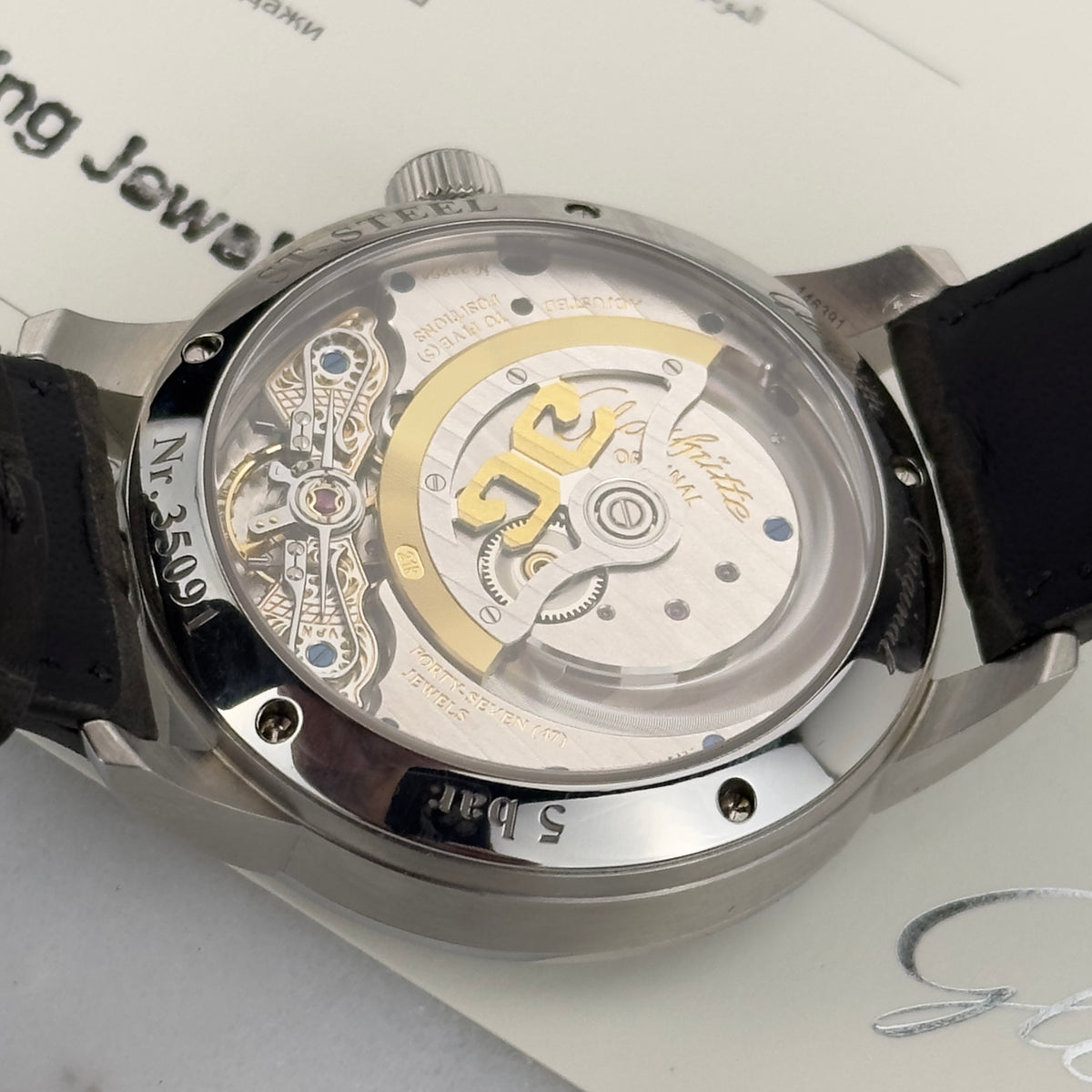 Glashütte Original PanomaticLunar Grey | 1-90-02-43-32-62 | Box & Papers