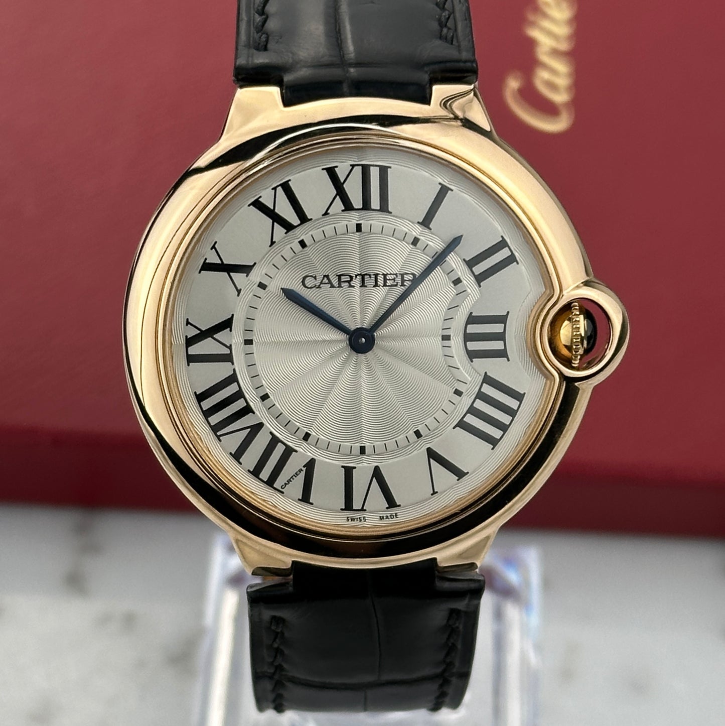 2015 Cartier Ballon Bleu Extra Flat Rose Gold 40mm | W6920083 | Full Set