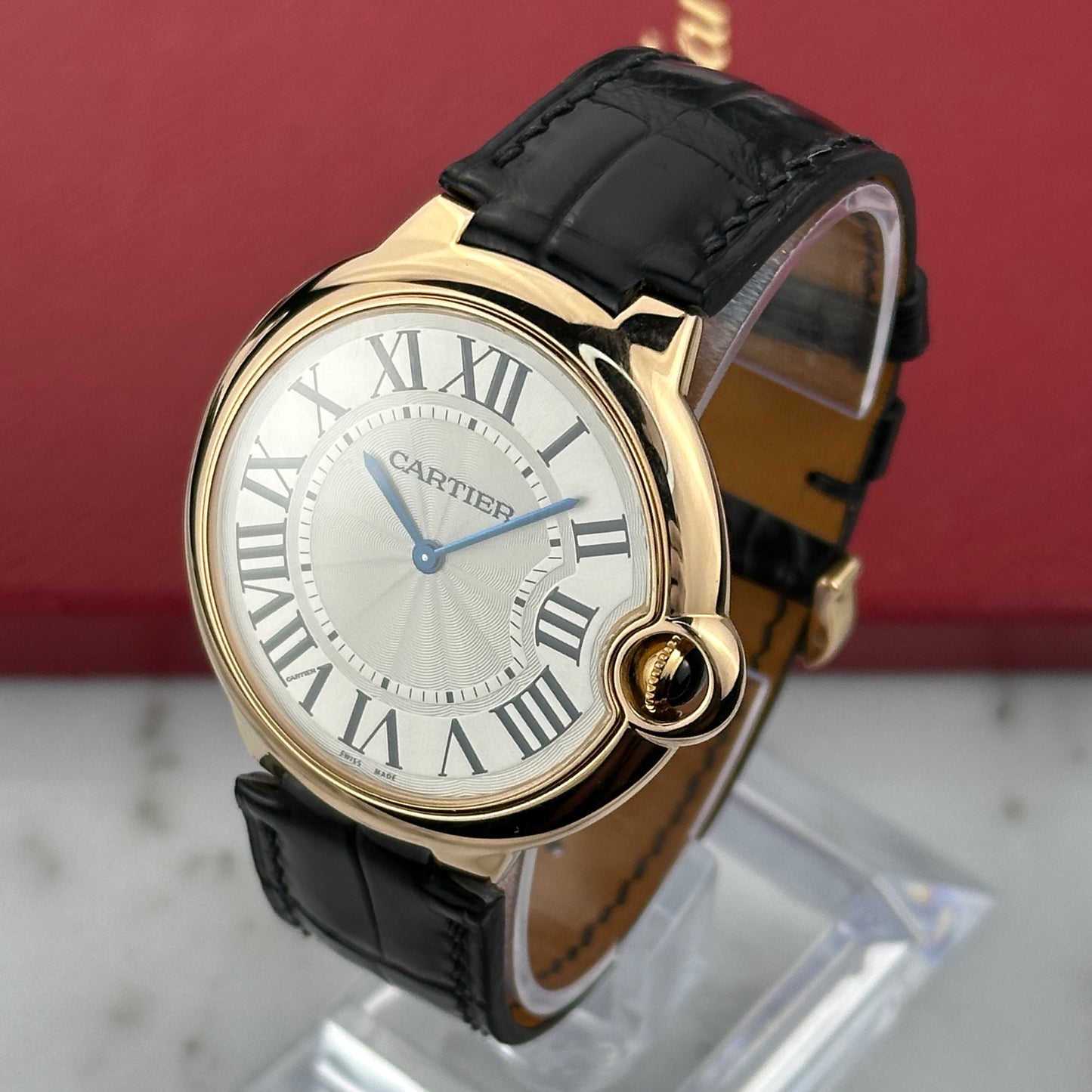 2015 Cartier Ballon Bleu Extra Flat Rose Gold 40mm | W6920083 | Full Set