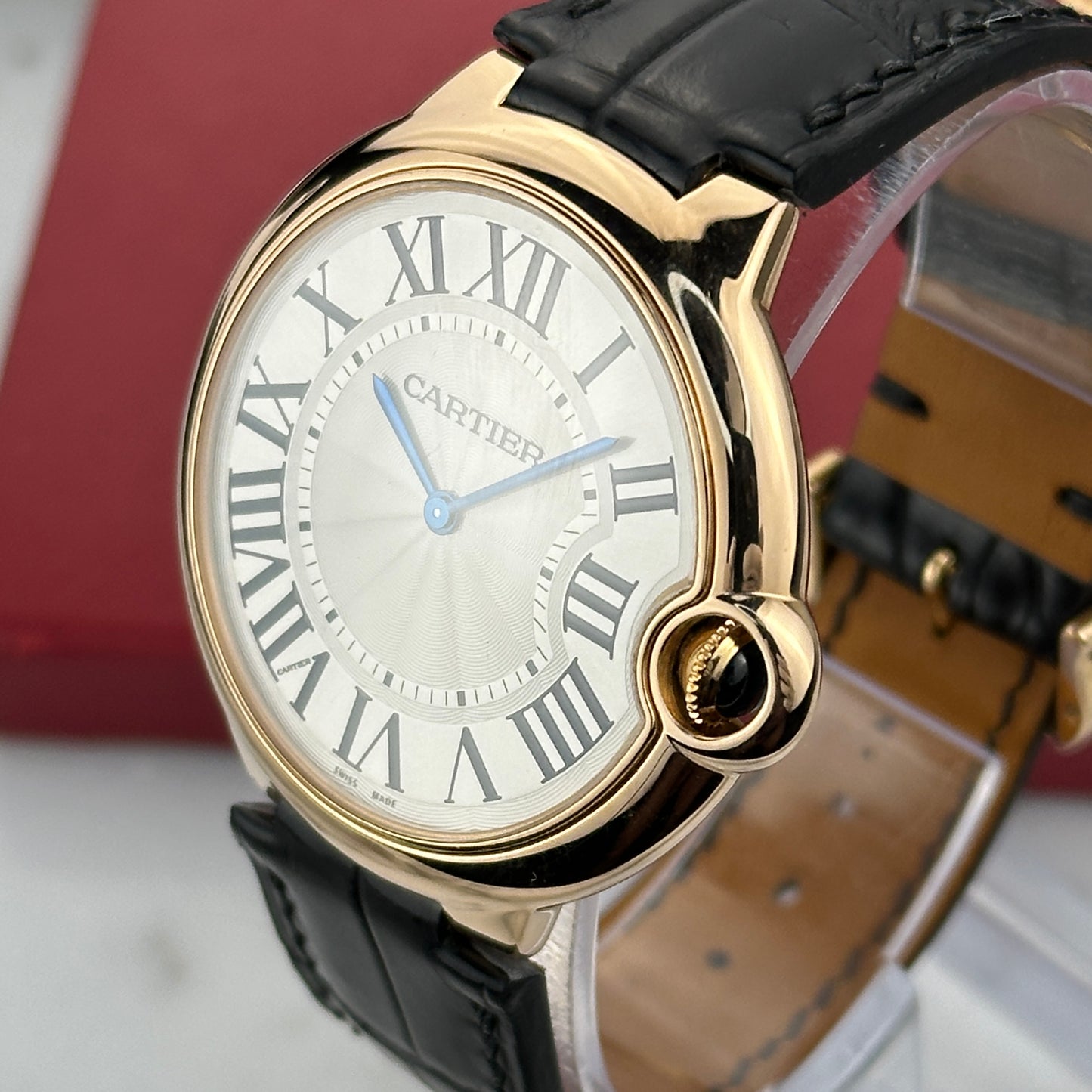 2015 Cartier Ballon Bleu Extra Flat Rose Gold 40mm | W6920083 | Full Set