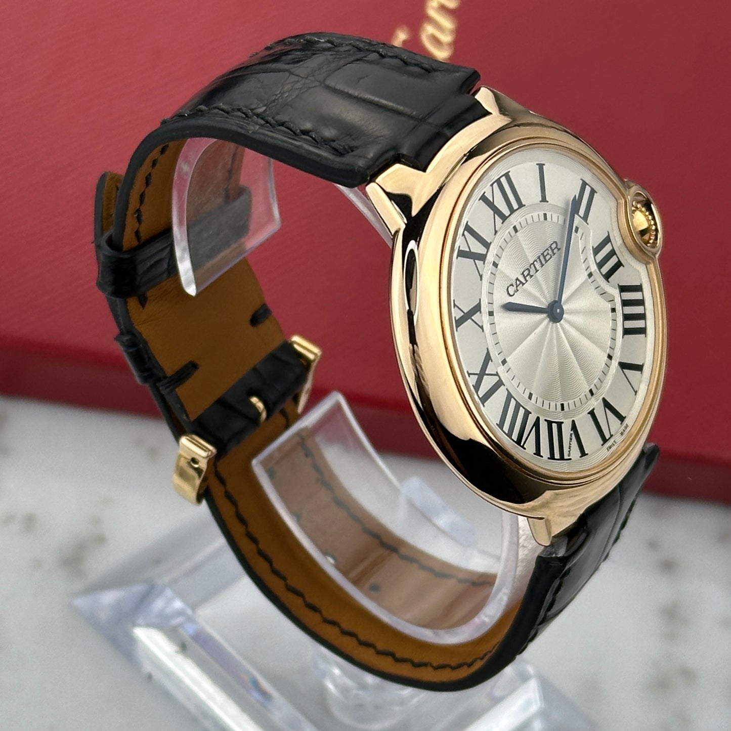 2015 Cartier Ballon Bleu Extra Flat Rose Gold 40mm | W6920083 | Full Set