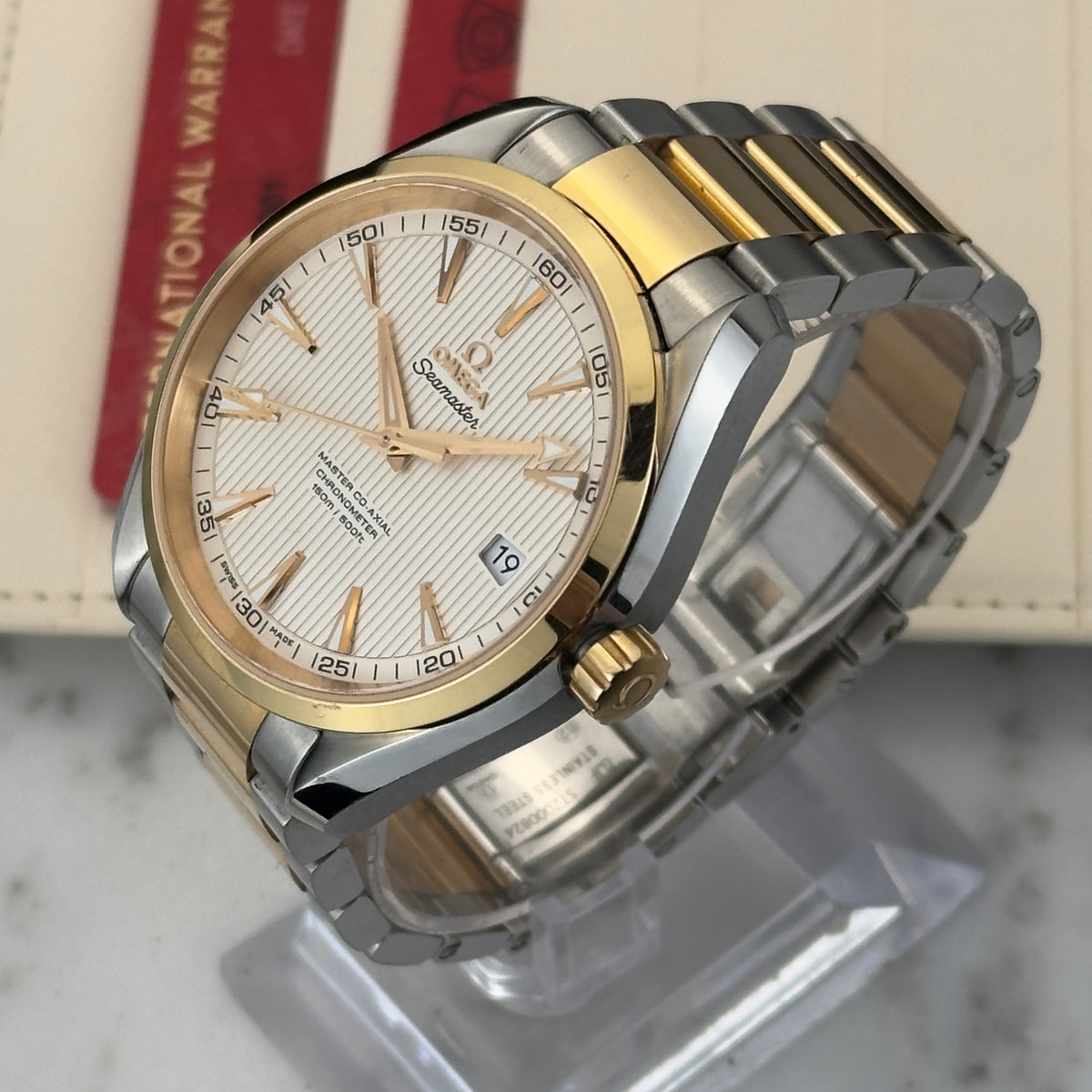 Omega Seamaster Aqua Terra 150M Master Co-Axial Steel/Gold | 231.20.39.21.02.002 | Papers