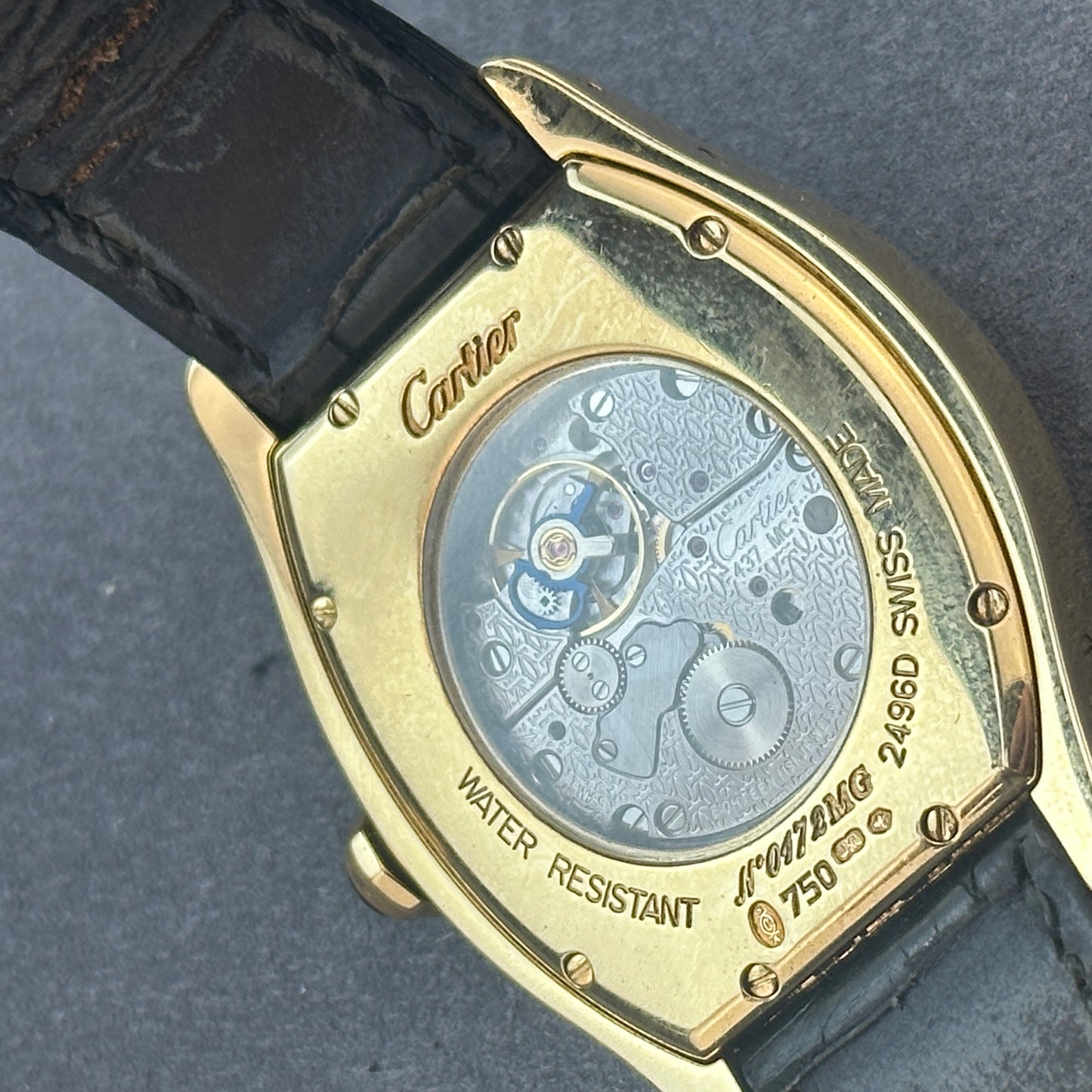 Early 2000's Cartier Tortue CPCP Collection Privée 2496D