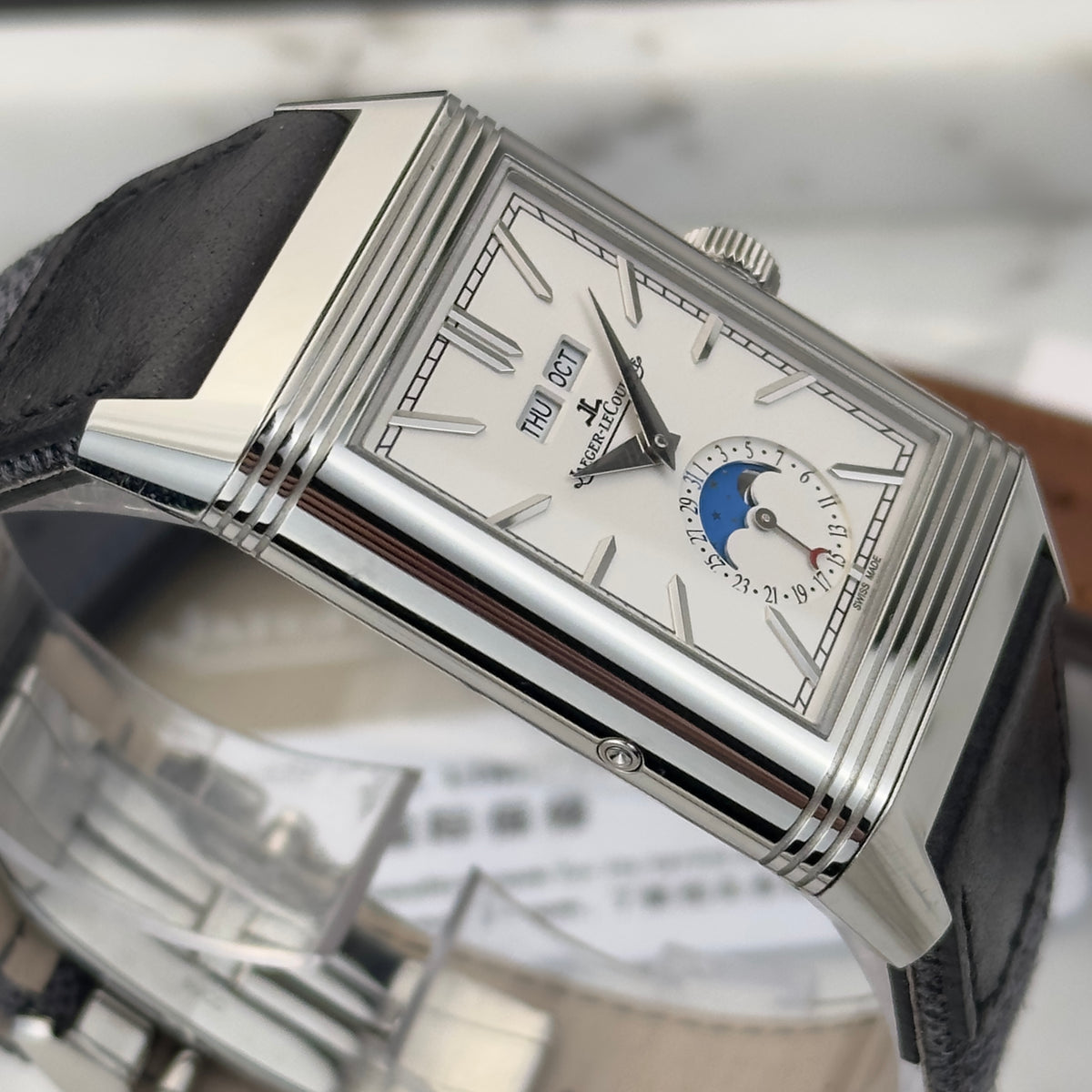 2022 Jaeger-LeCoultre Reverso Tribute Duoface Calendar | Q3918420 | Box, Papers, 2 extra straps