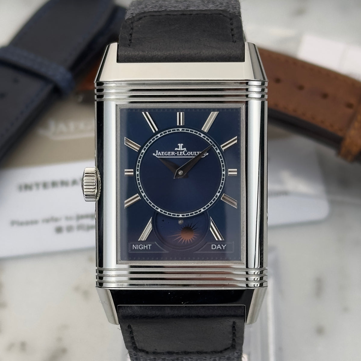 2022 Jaeger-LeCoultre Reverso Tribute Duoface Calendar | Q3918420 | Box, Papers, 2 extra straps