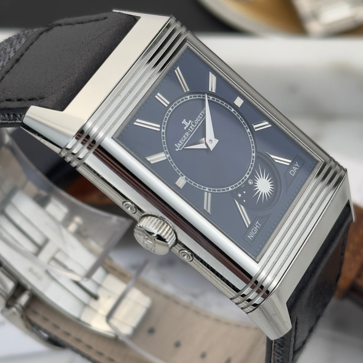 2022 Jaeger-LeCoultre Reverso Tribute Duoface Calendar | Q3918420 | Box, Papers, 2 extra straps