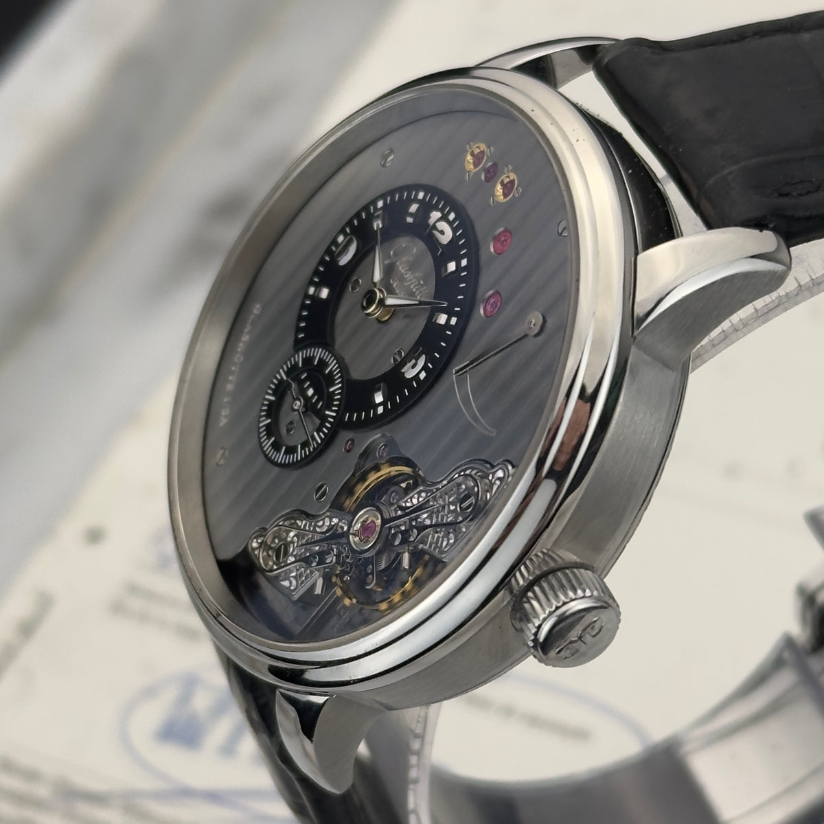 2014 Glashütte Original PanoInverse XL | 1-66-06-04-22-05 | Box & Papers