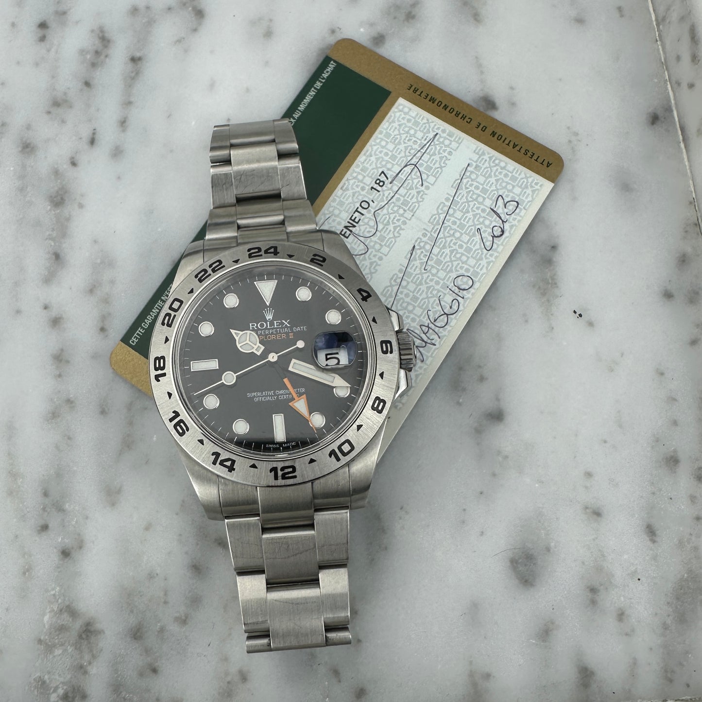 2013 Rolex Explorer II Black Dial | 216570 | With Card