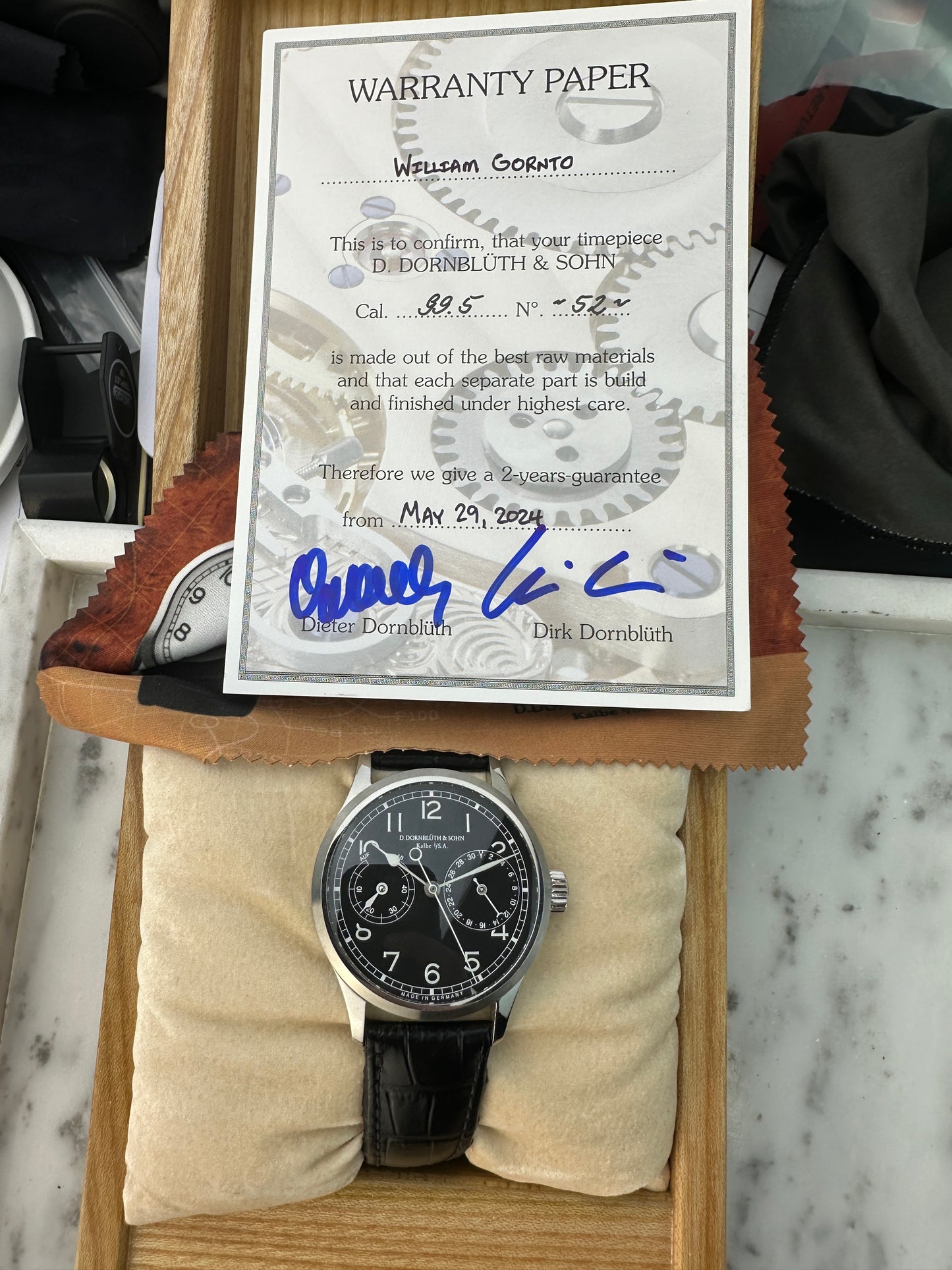 2024 D. Dornblüth & Sohn Power Reserve/Date | 99.5 | Full Set