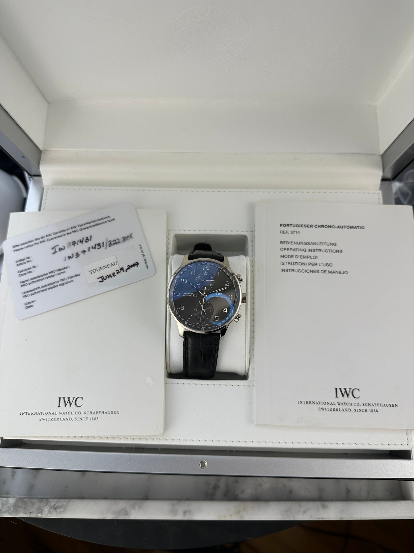 2007 IWC Portugieser Chronograph White Gold | IW371431 | Full set