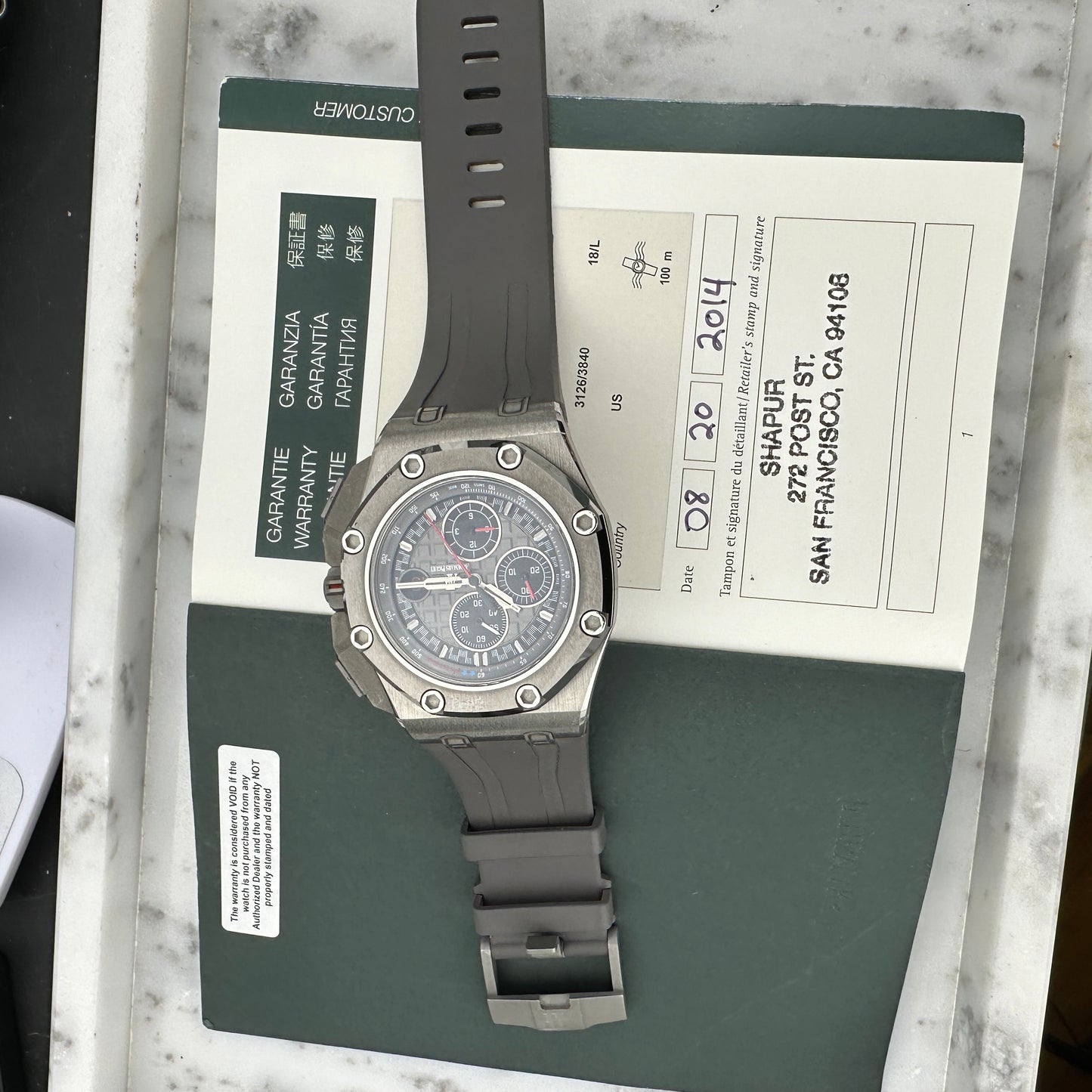 2014 Audemars Piguet Royal Oak Offshore Michael Schumacher Limited Edition | 26568IM | Papers