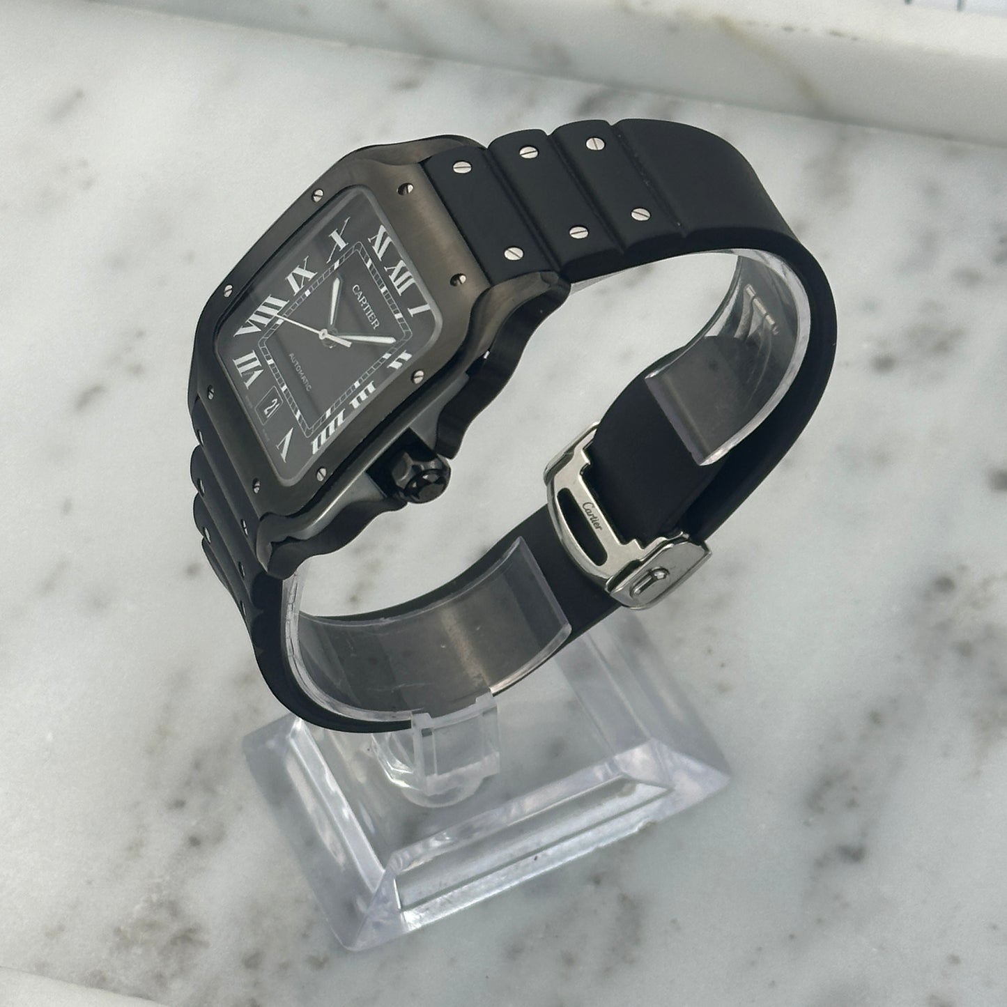 2024 Cartier Santos de Cartier Steel/ADLC Black | WSSA0039 | Full Set