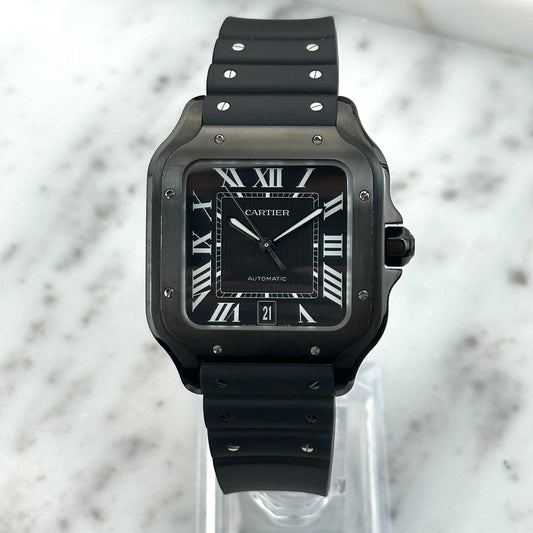 2024 Cartier Santos de Cartier Steel/ADLC Black | WSSA0039 | Full Set