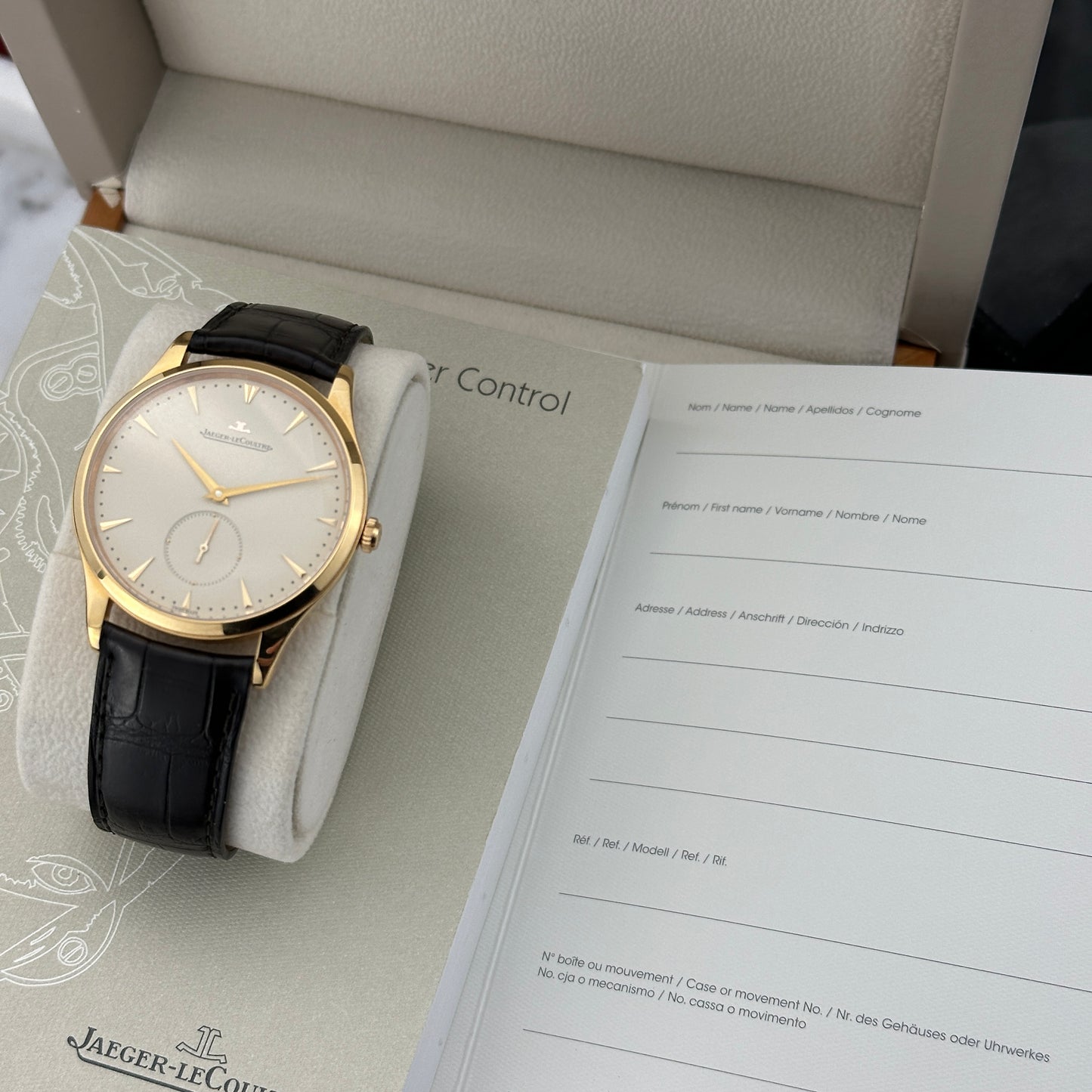 Jaeger-LeCoultre Master Ultra Thin Small Seconds Rose Gold | Q1352420 | Box and papers