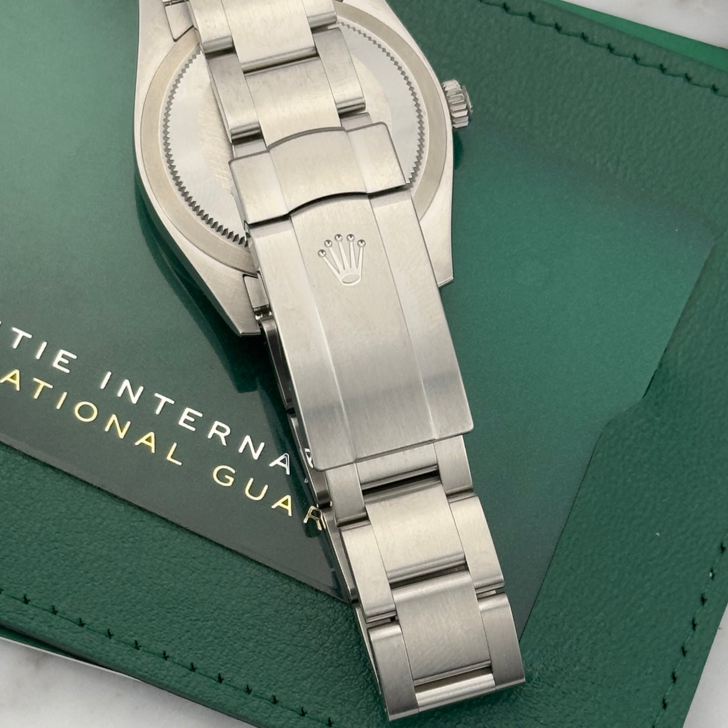 2025 Rolex Oyster Perpetual 34 Lavender Dial | 124200 | Card