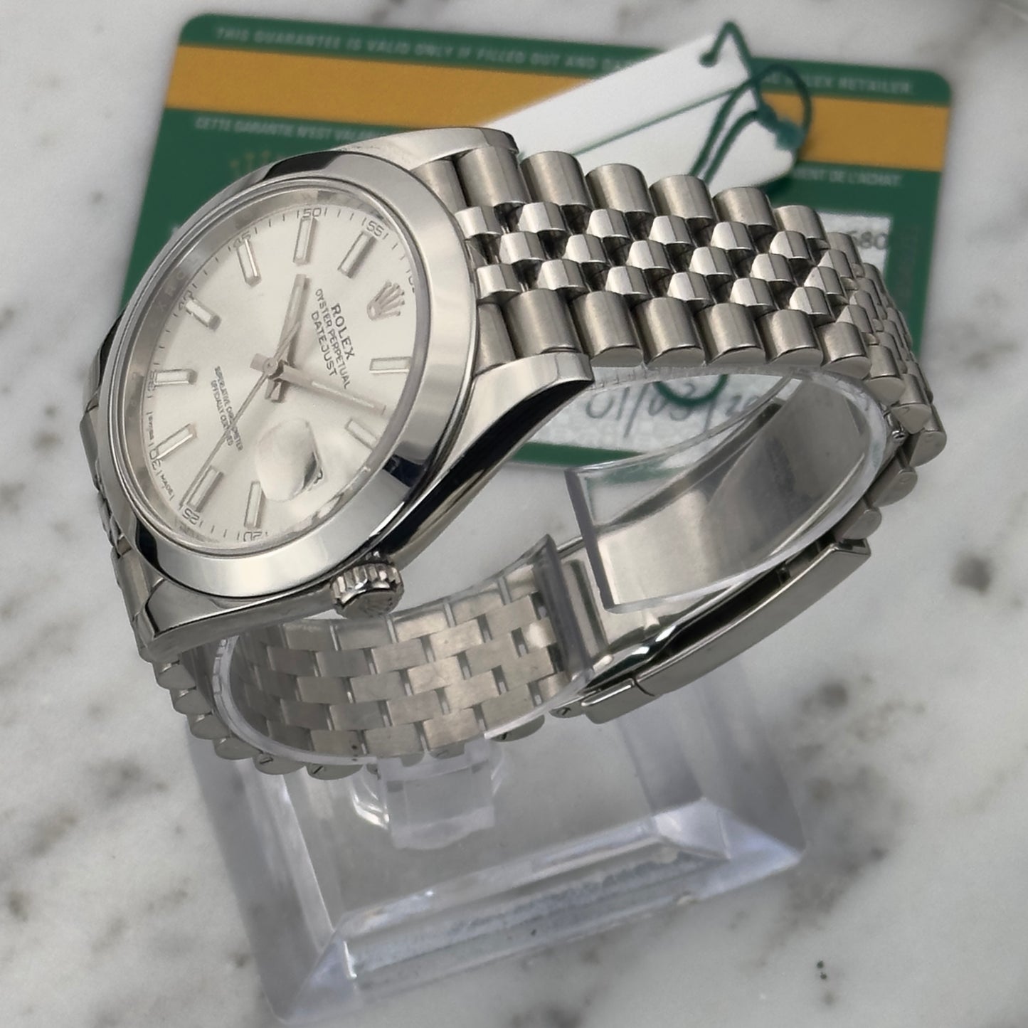 Rolex Datejust 41mm Silver Dial | 126300 | Papers