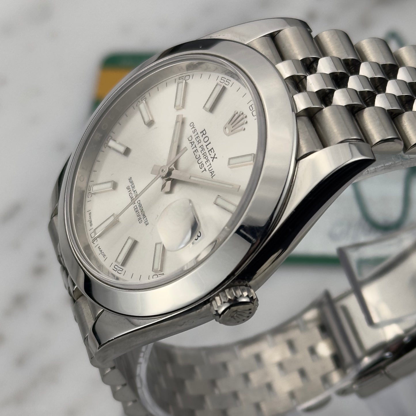 Rolex Datejust 41mm Silver Dial | 126300 | Papers