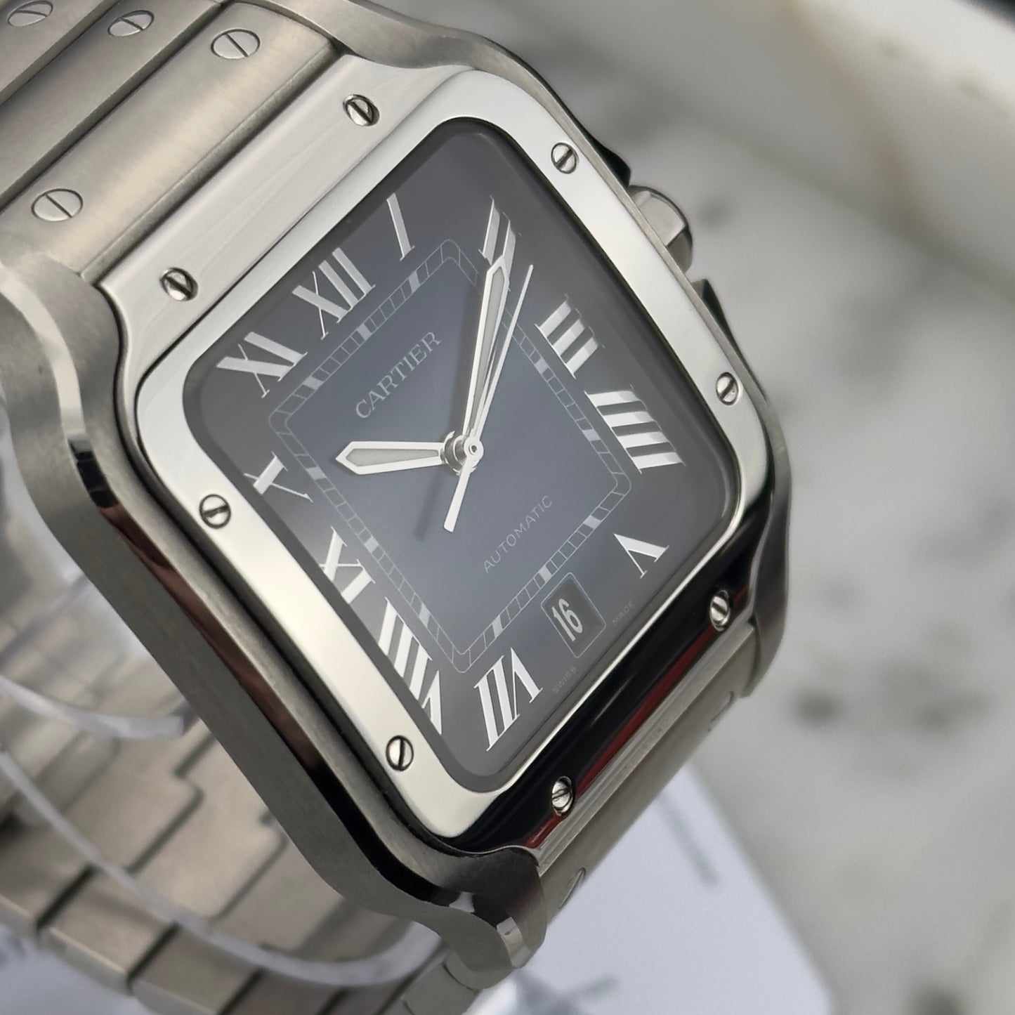 Cartier Santos de Cartier Large Blue Dial | WSSA0030 | Papers