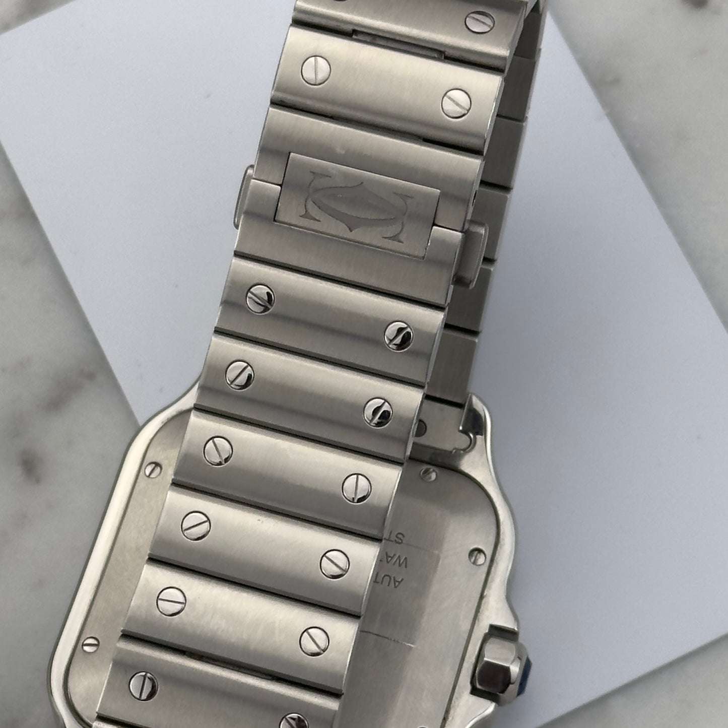 Cartier Santos de Cartier Large Blue Dial | WSSA0030 | Papers