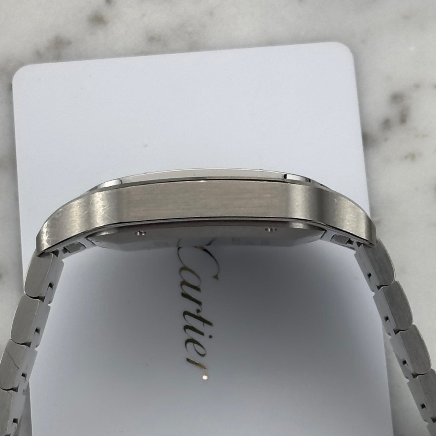 Cartier Santos de Cartier Large Blue Dial | WSSA0030 | Papers