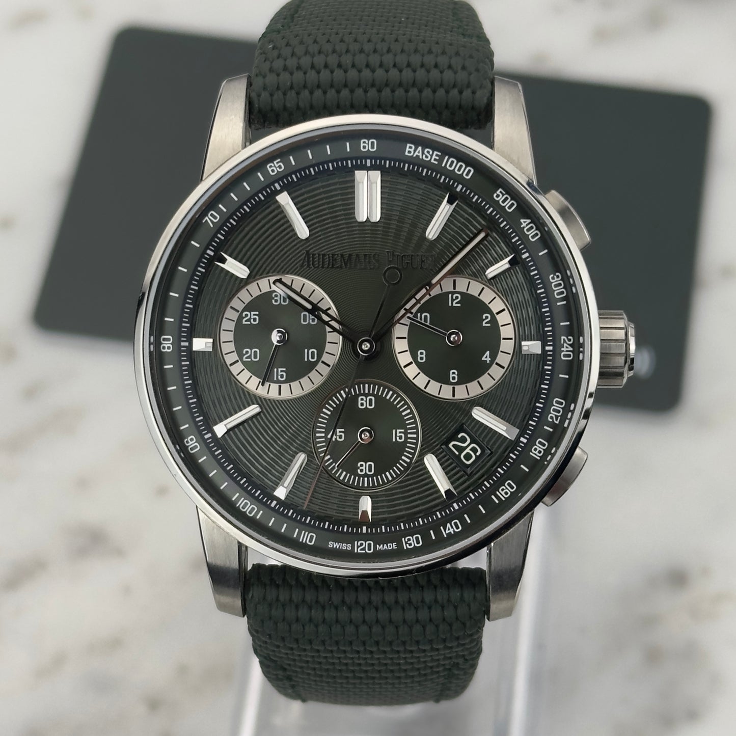 Audemars Piguet Code 11.59 Green Chronograph | 26393ST.OO.A056KB.01 | Card