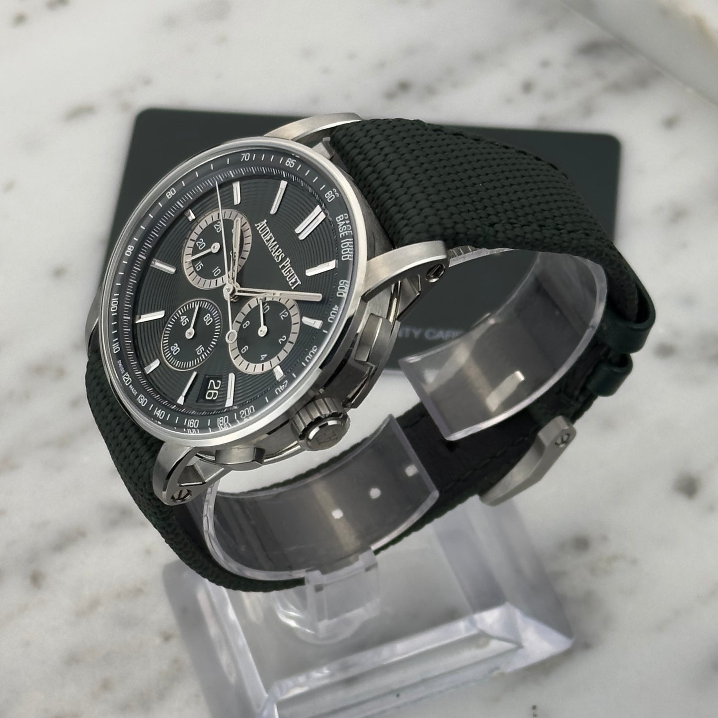 Audemars Piguet Code 11.59 Green Chronograph | 26393ST.OO.A056KB.01 | Card