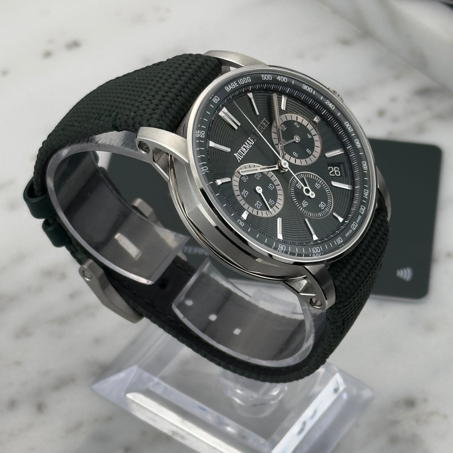 Audemars Piguet Code 11.59 Green Chronograph | 26393ST.OO.A056KB.01 | Card