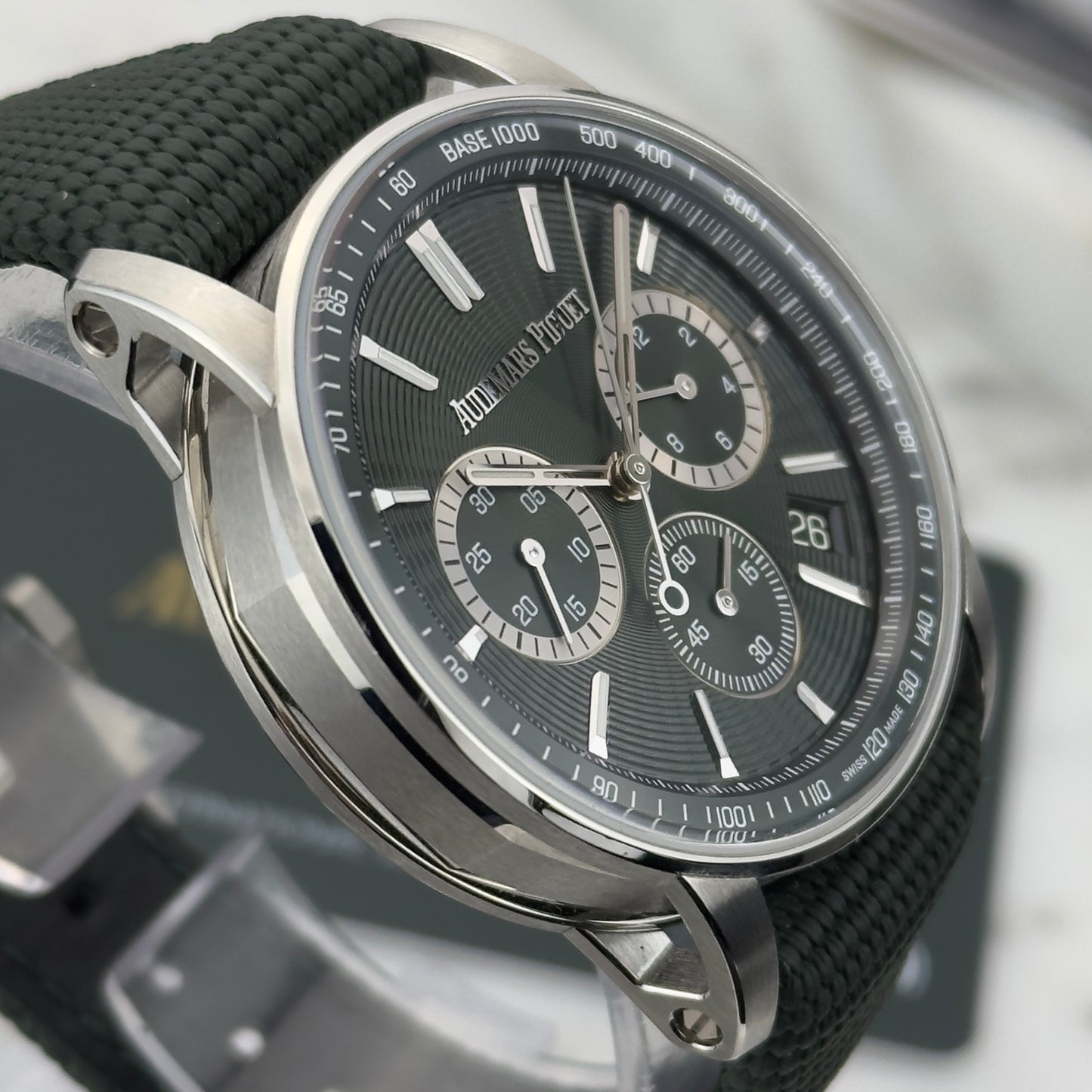 Audemars Piguet Code 11.59 Green Chronograph | 26393ST.OO.A056KB.01 | Card