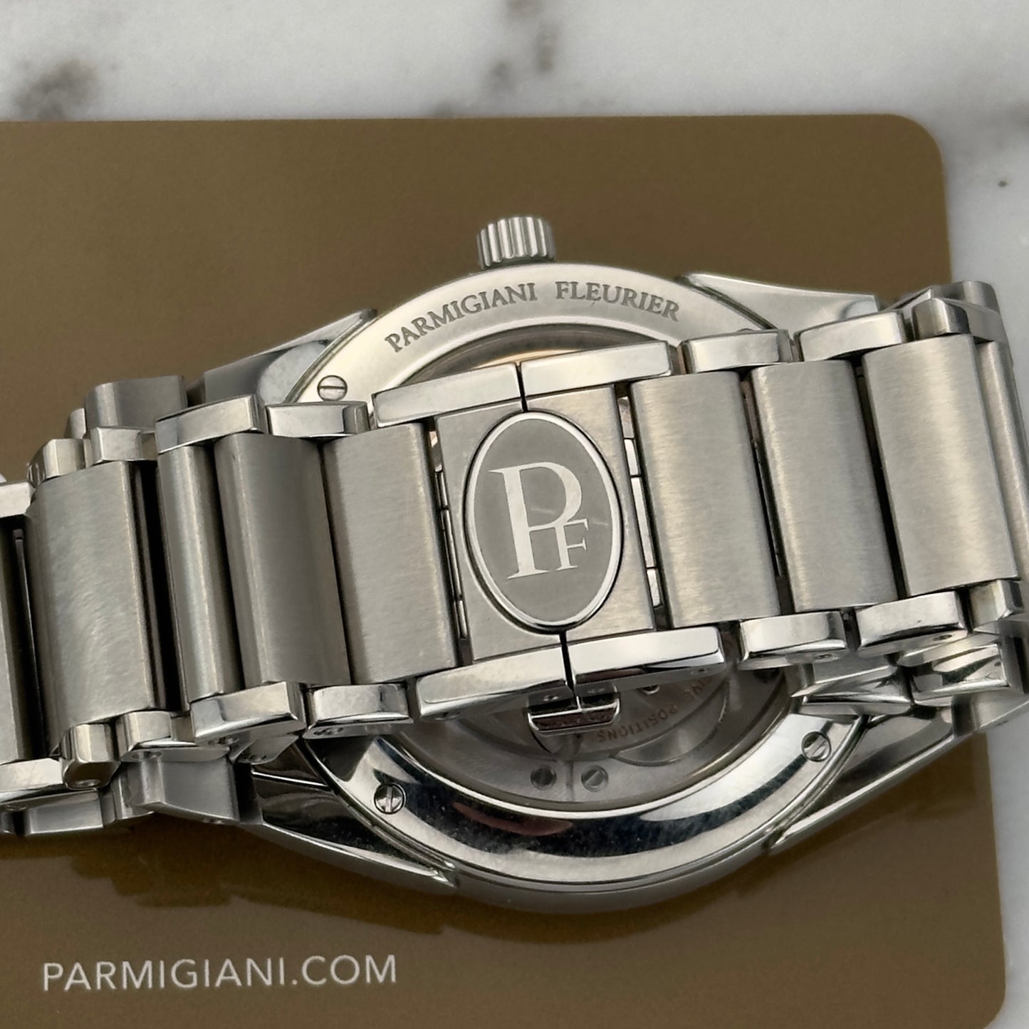 2022 Parmigiani Fleurier Tonda PF Automatic 36 Silver Sand | PFC-804-1020001-100182-EN | Full Set