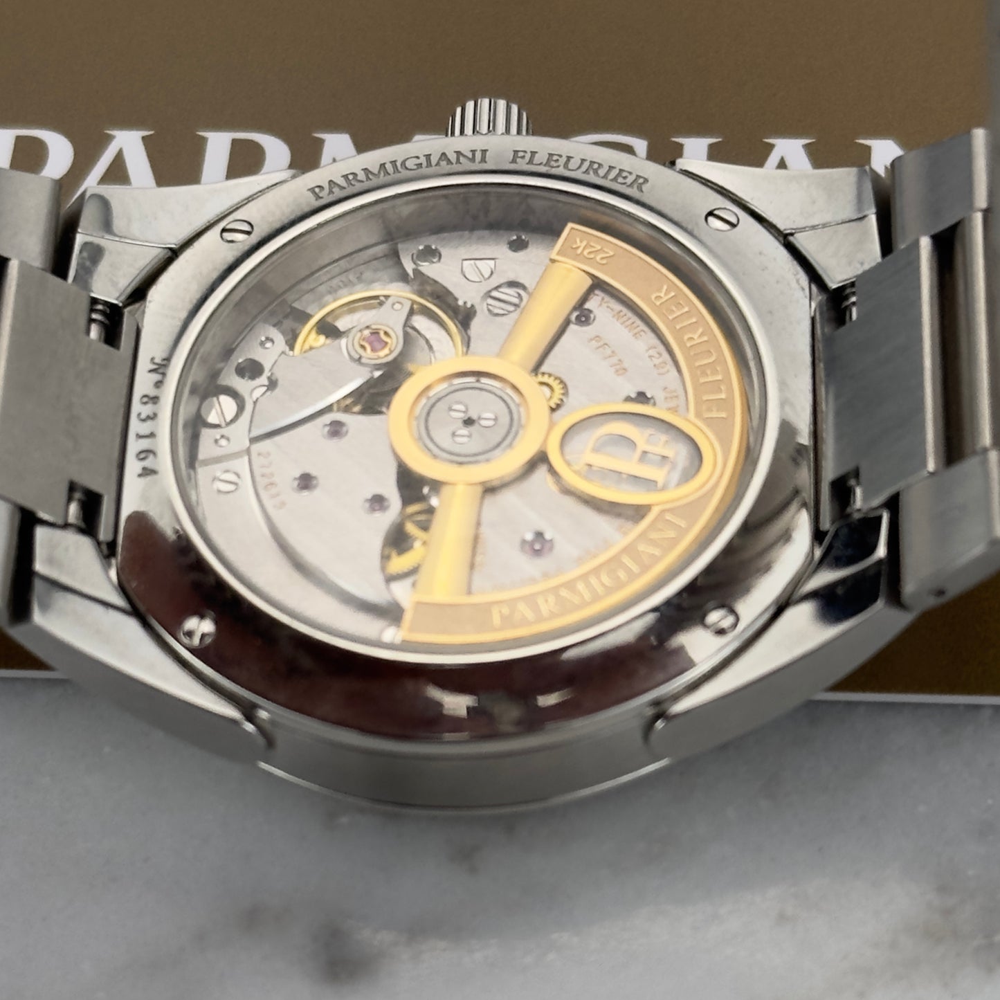 2022 Parmigiani Fleurier Tonda PF Automatic 36 Silver Sand | PFC-804-1020001-100182-EN | Full Set