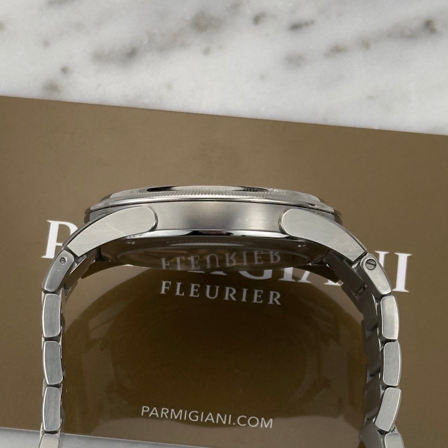 2022 Parmigiani Fleurier Tonda PF Automatic 36 Silver Sand | PFC-804-1020001-100182-EN | Full Set